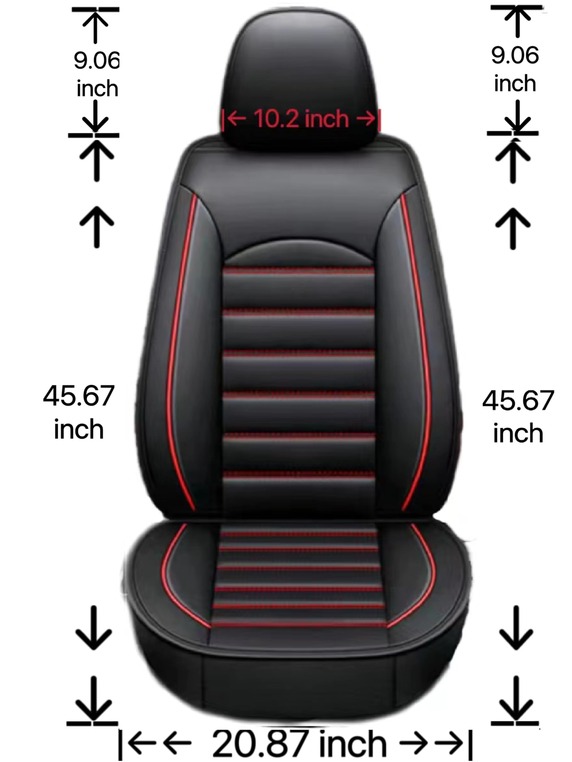 Fundas para Coches Asientos para VW Tiguan (5N) 1.Gen 2009-2011 2012 2013 2014 2015 2016 Delanteros Traseros Funda Asiento Coche Protector Asiento Coche ​Asientos Accessories,Black and Red