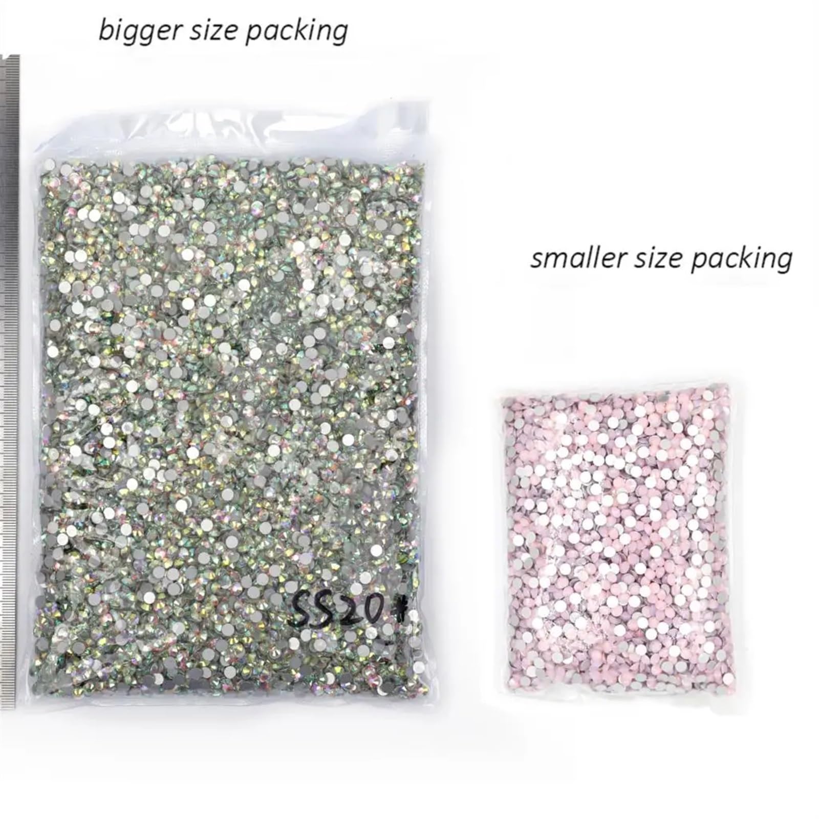 Strass Caldi Strass termoadesivi da 14400 pezzi SS6-SS20 Strass termoadesivi in ​​cristallo(Mine Blue,SS12-14400pcs)