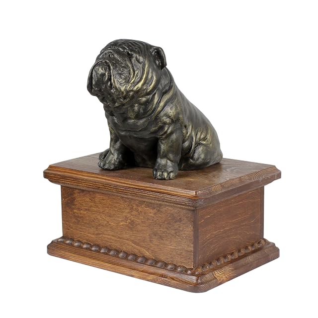 Foto 2 de 8 de Art-Dog Urna para Cenizas de Perro - Memorial Hecho a Mano con Estatua de Bronce Fundido en frío