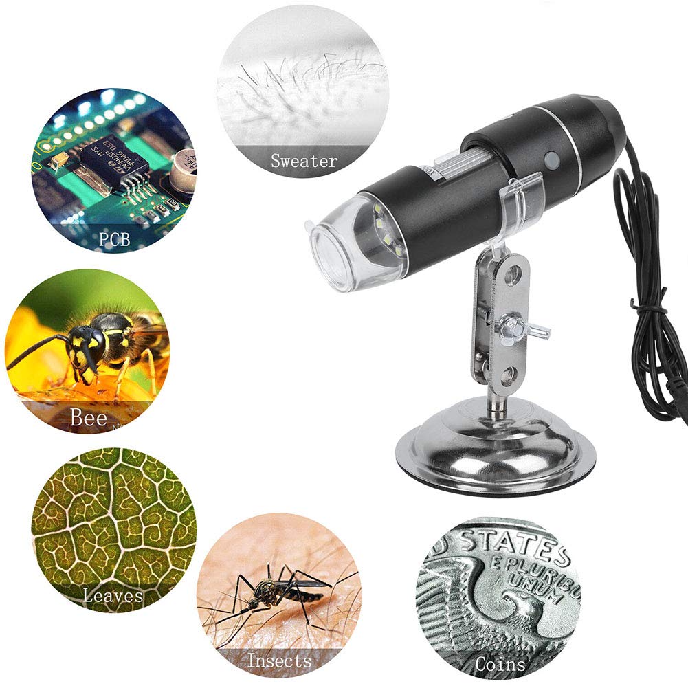 Digitales USB-Mikroskop, T03500X Mikroskop-Kamera, tragbar, umweltfreundlich, matt, elektronische Geräte für Experimente und Forschung