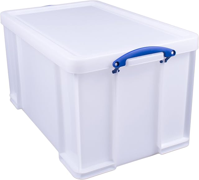 Really Useful Storage Box 84 Litre White Strong