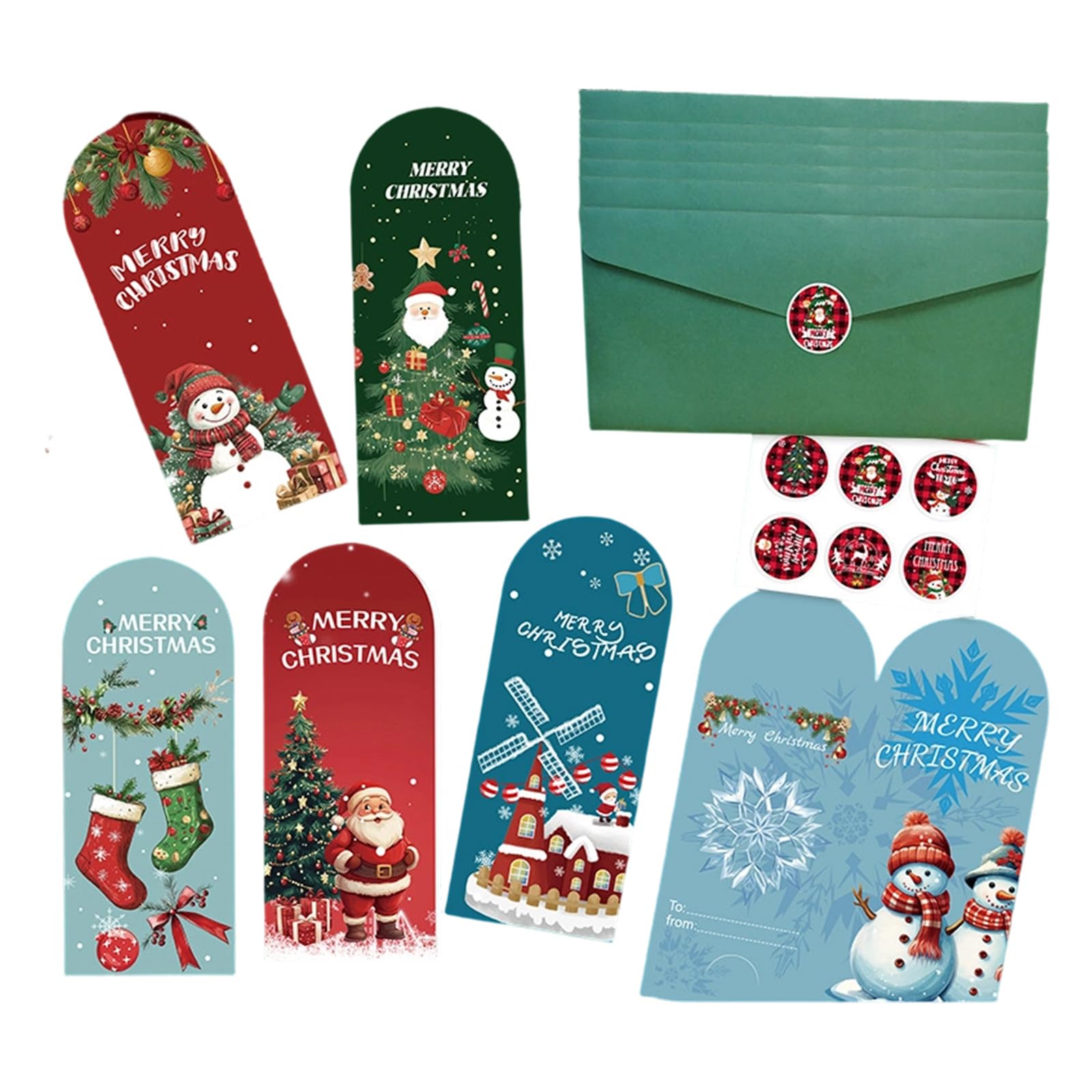 Tsophreniq Unique Christmas Celebration Cards with Envelopes for Party Business Event Greeting Card Holiday Greeting Card
