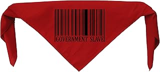 Government Slave Bandanna - Anarchy Anti Authority Establishment Corporation Class War Social Political Activism Anarchism Media Anarcho Liberation Punk Earth Human Rights Welfare Animal Dog