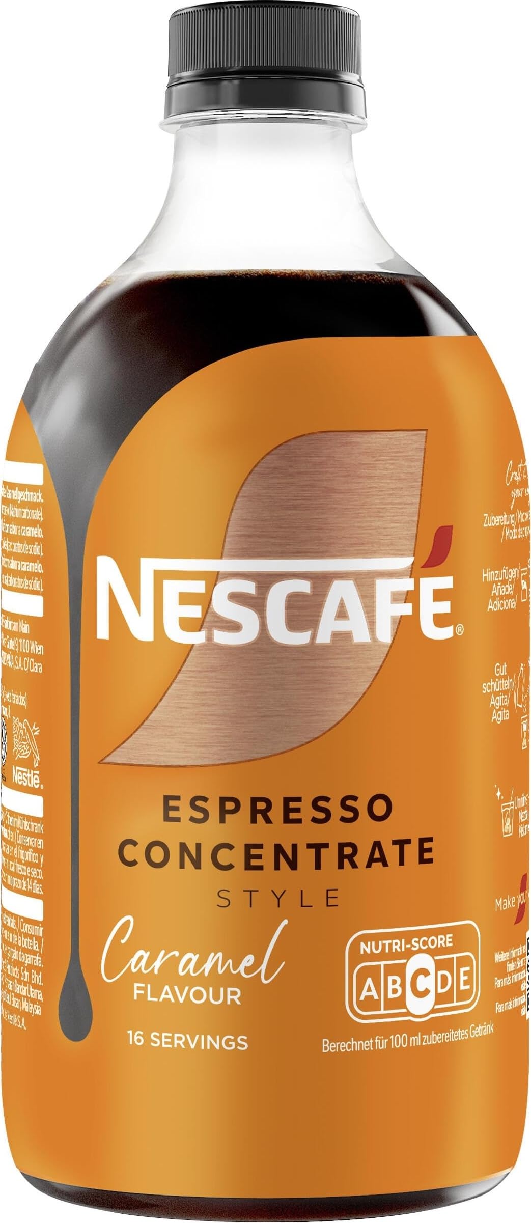NESCAFÉ Espresso Concentrate Style Caramel, 1er Pack (1 x 500ml)