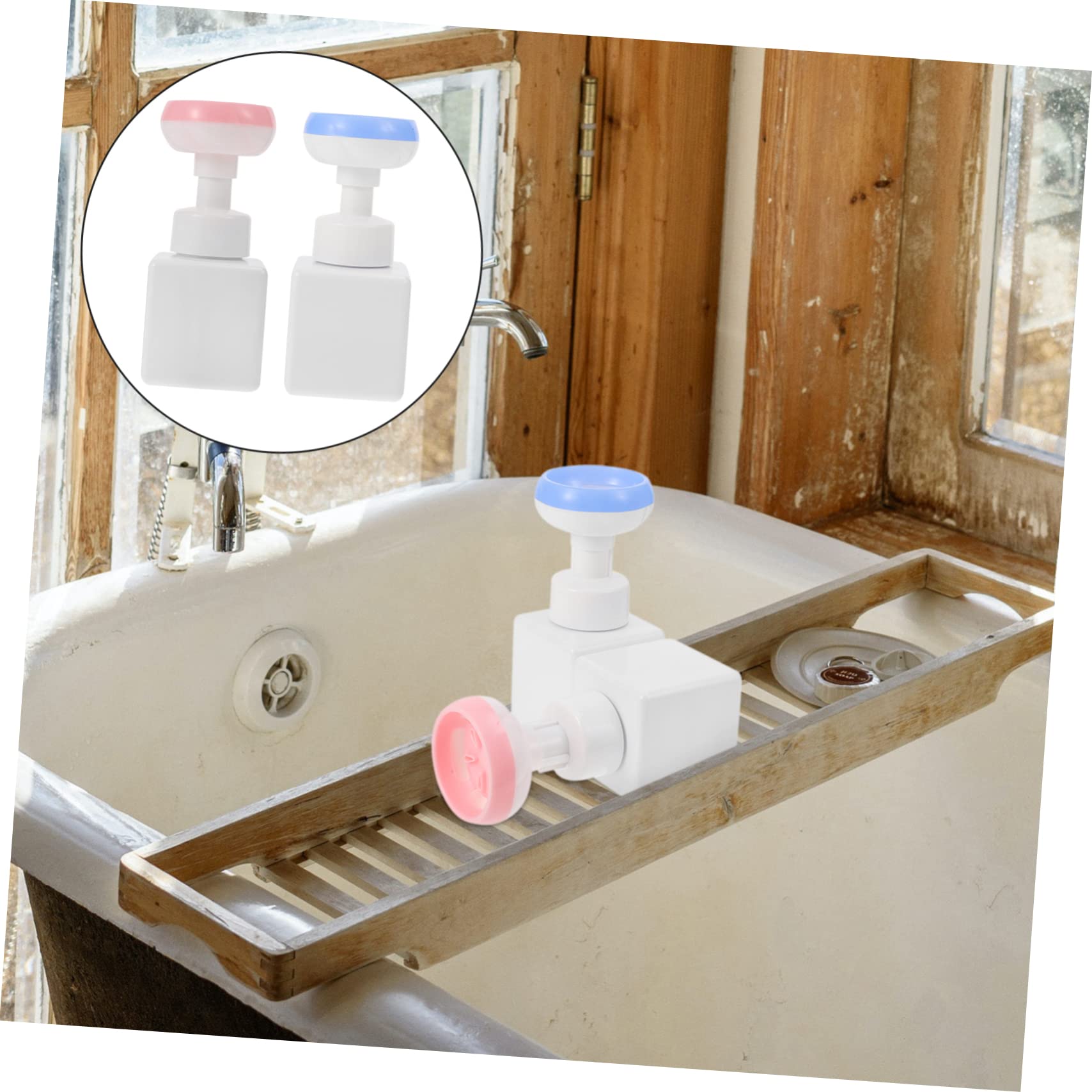 MAGICLULU 4 Pz bottiglia di fiori flaconi con pompa da viaggio flaconi di shampoo ricaricabili contenitori per cosmetici contenitori cosmetici lozione detergente viso tocco