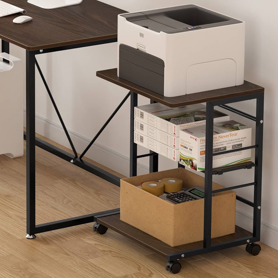 【特価セール】プリンター台 キャスター付き DE WEL 複合機ラック 3段 引 Amazon.co.jp: プリンター台 プリンターラック DE WEL 複合機