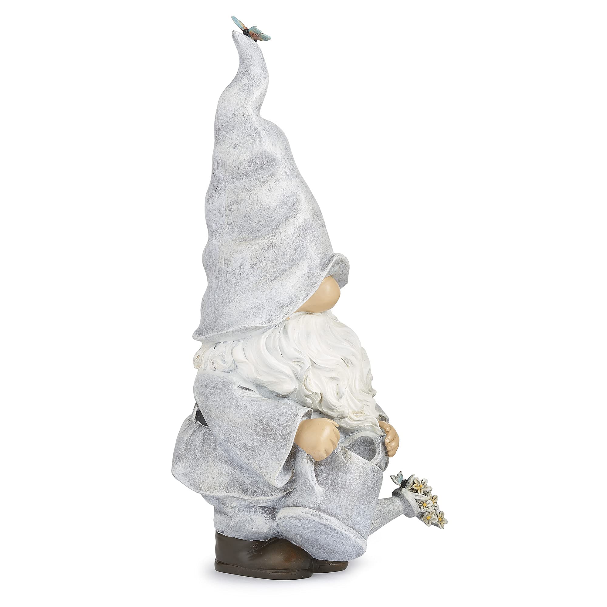 Roman Gartenzwerg mit Gießkanne, 34,9 cm hoch, Gartenkollektion, Kunstharz und Stein, dekorativ, Gartengeschenk, Heimdekoration, langlebig, langlebig