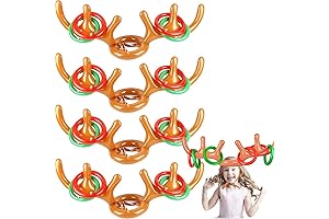 Inflatable Reindeer Antler Ring Toss Game, Antlers Ring Hook Game