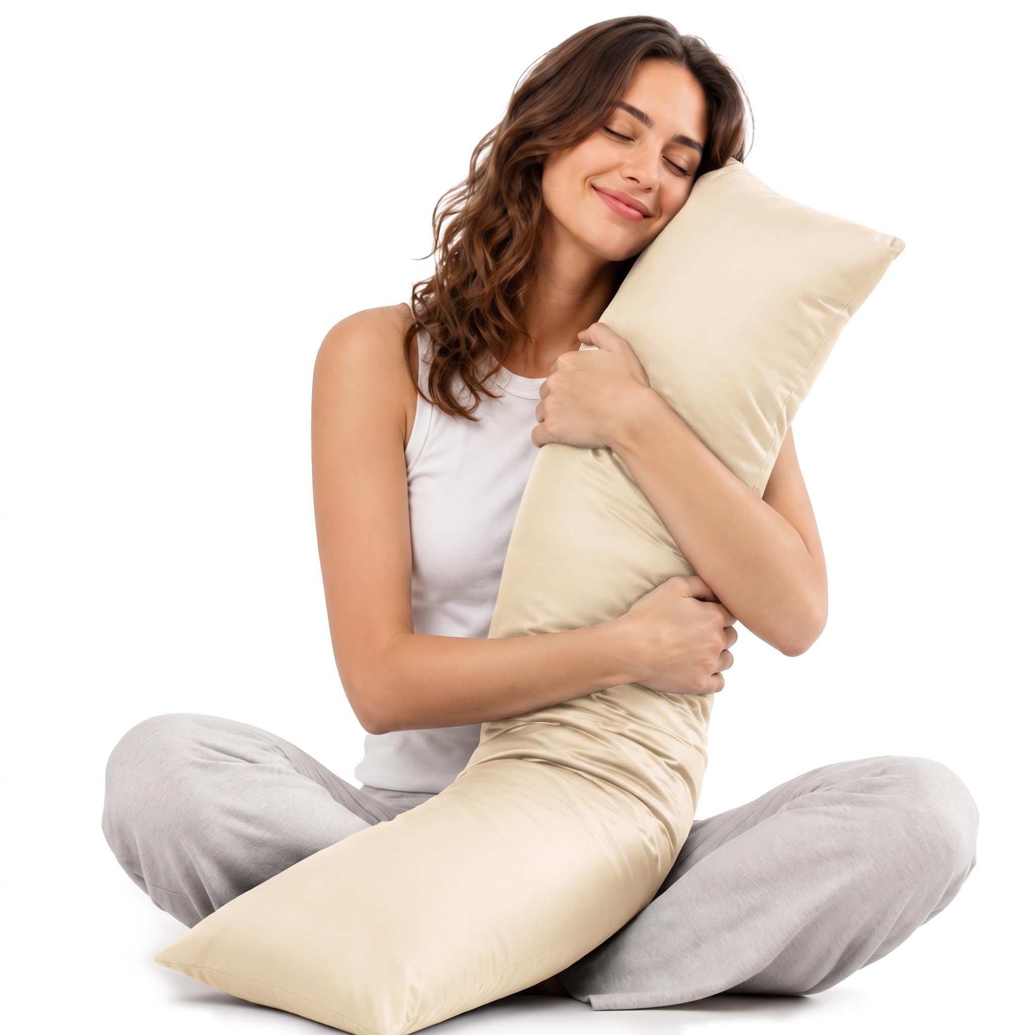 ZonLi Cooling Weighted Body Pillow for Side Sleepers and Deep Sleep