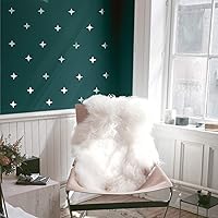 Vista 2 de Juego de 36 calcomanías de vinilo para pared, estrellas de 4 puntos, 3 x 3 pulgadas cada una, formas divertidas de calcomanías para niños