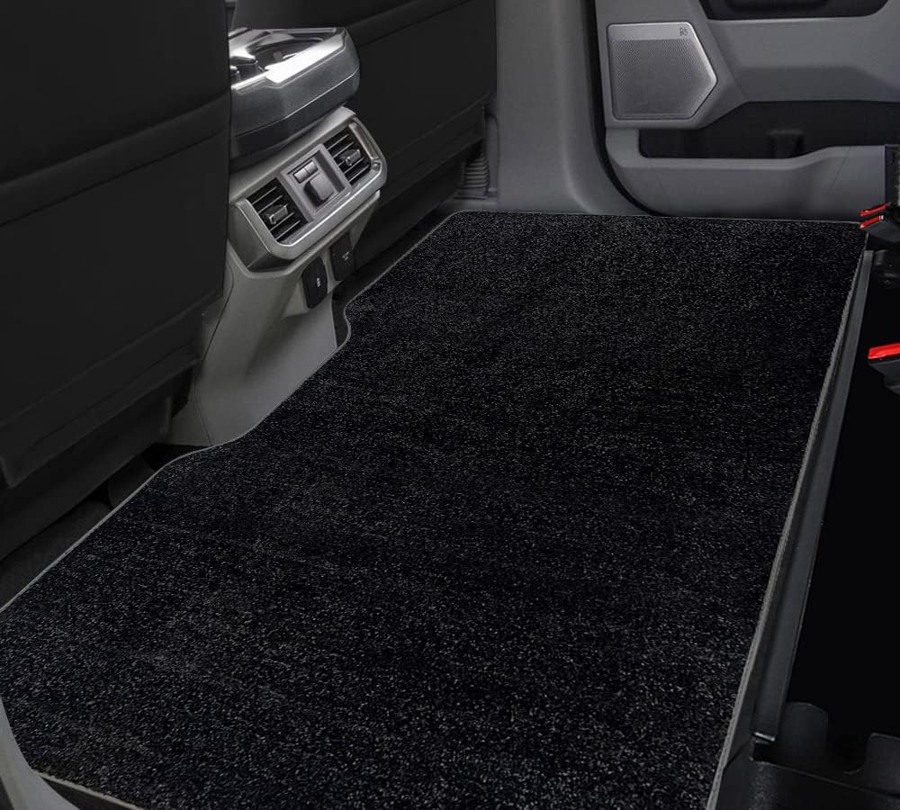 CarsCover Custom Fit 2015-2019 Ford F150 F250 F350 SuperCrew Cab Front and Rear Row Carpet Car Truck Floor Mats Heavy Cushion Ultramax Asphalt Black - Image 3