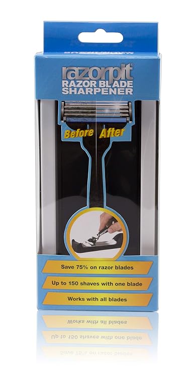 Razorpit Men'S Razor Blade Sharpener, Black (885351842833)