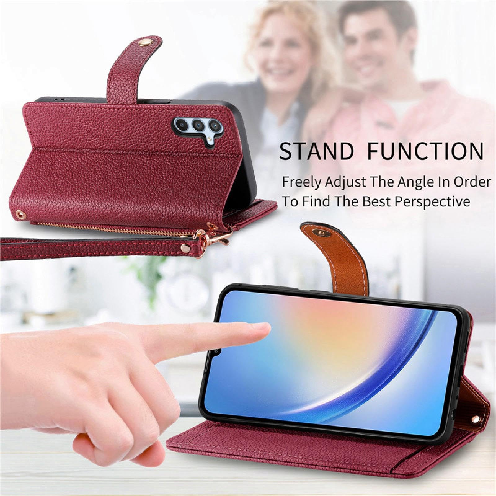 SAMSUNG - ランド Amazon.com: HJZSZX for Samsung Z Fold 3 Lanyard Leather Zip