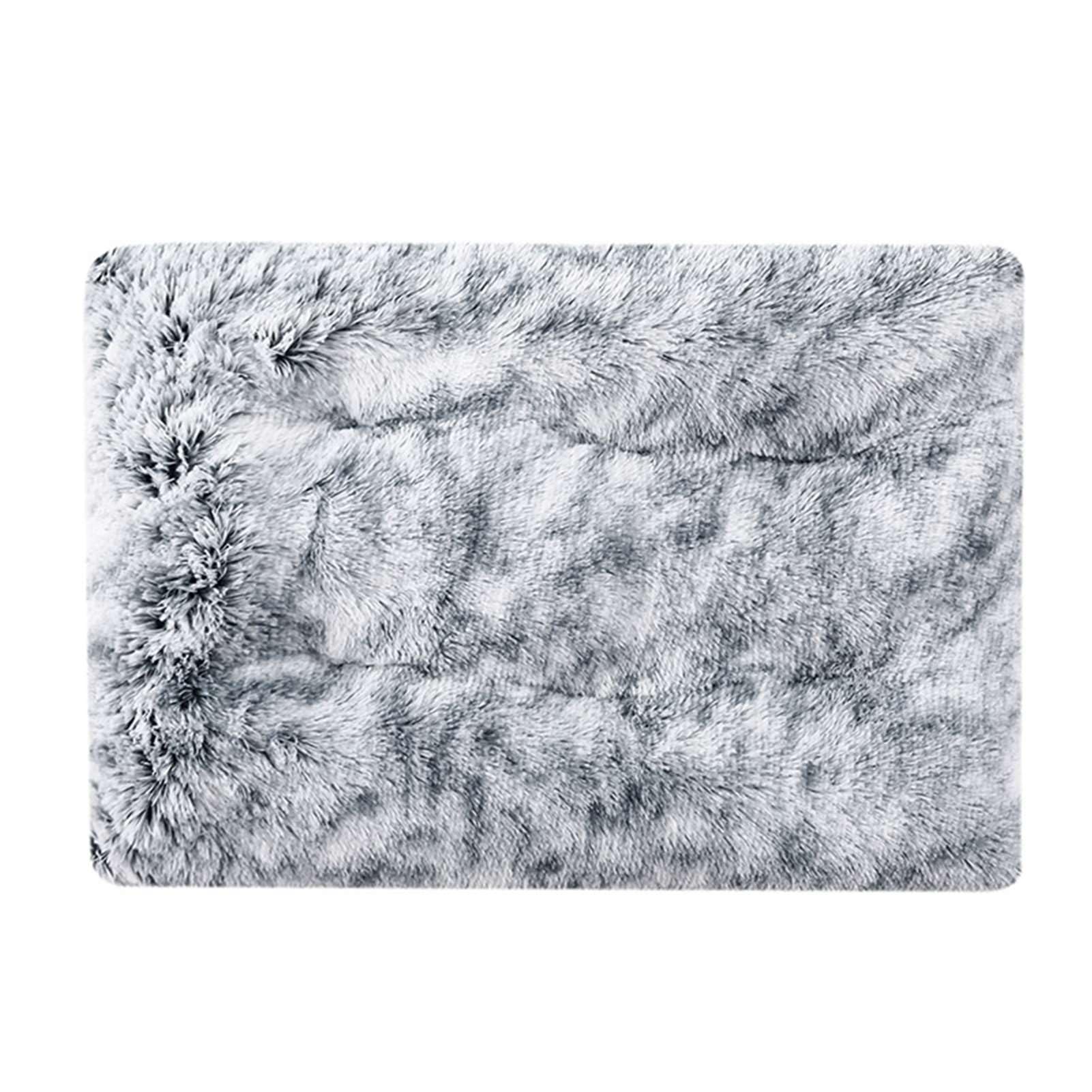 GIBZ Flauschige Hundematte – Waschbar, Kuschelig Warm, Rutschfest, Größe L (80x55 Cm), Für Winter & Kalte Tage