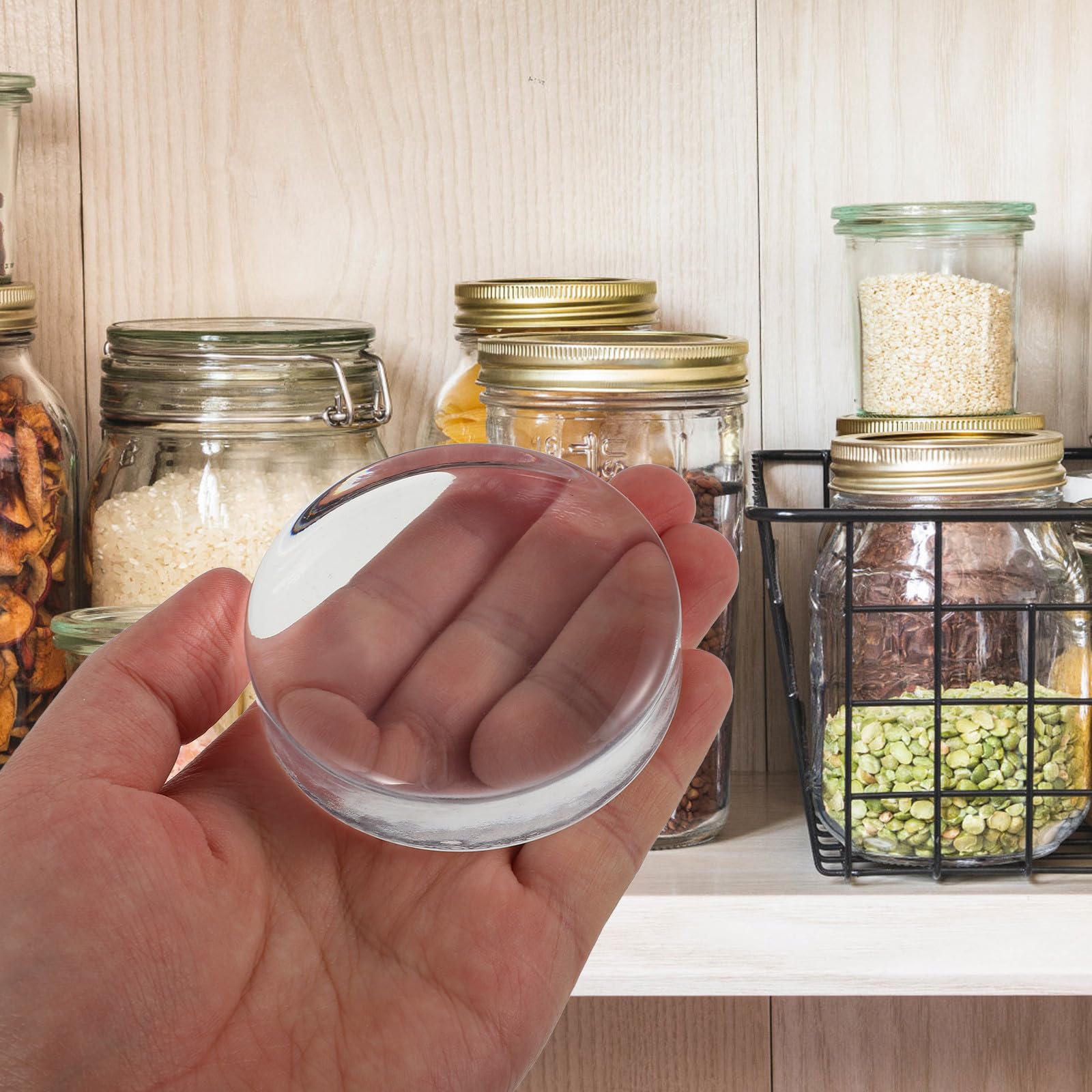 Gärgewichte und Einmachglas Anwendung aus Glas 2 Stück zum Gewicht Fermentieren zur Sauerteigfermentation Leichtes Klares Fermentiergewicht für Weithalsgläser