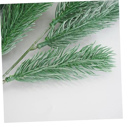 Miniatura 4 de IMIKEYA 4 púas de pino artificiales de hoja perenne, púas de agujas de pino, ramas de cedro artificial, ramas de pino, ramas de pino, accesorios