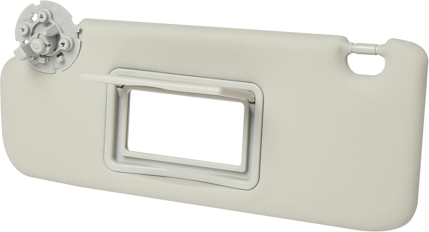 Driver Left Side Sun Visor Without Light Compatible with Chevy Cruze 2011-2019 Grey Replace 95034256 95034253 84126667 84126658