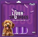 Drools Adult & Puppy Sausage for Dog, 450g | Liver Flavour | High Protein | Treat & Food Topper | Grain Free | Best for Training & Bonding | No Preservatives