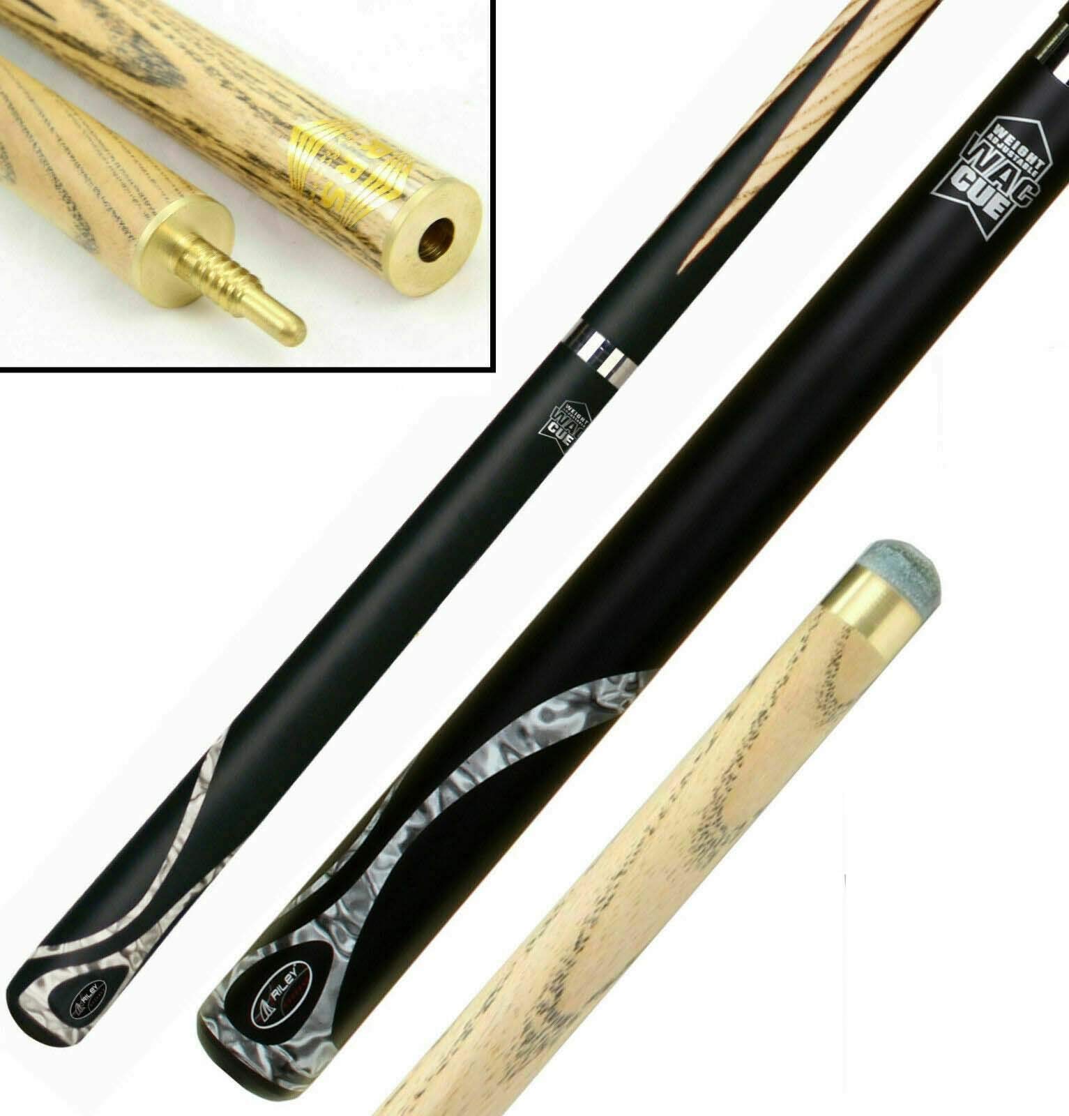 Riley Ash Two-Piece 57 Inch Pool or Snooker Cue