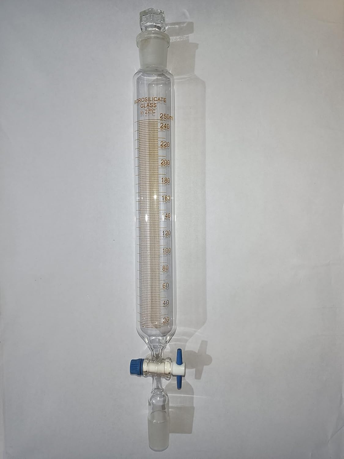 BOROSILICATE GLASS DROPPING FUNNEL. 250ML GRADUATED. ONE UNIT. Amazon