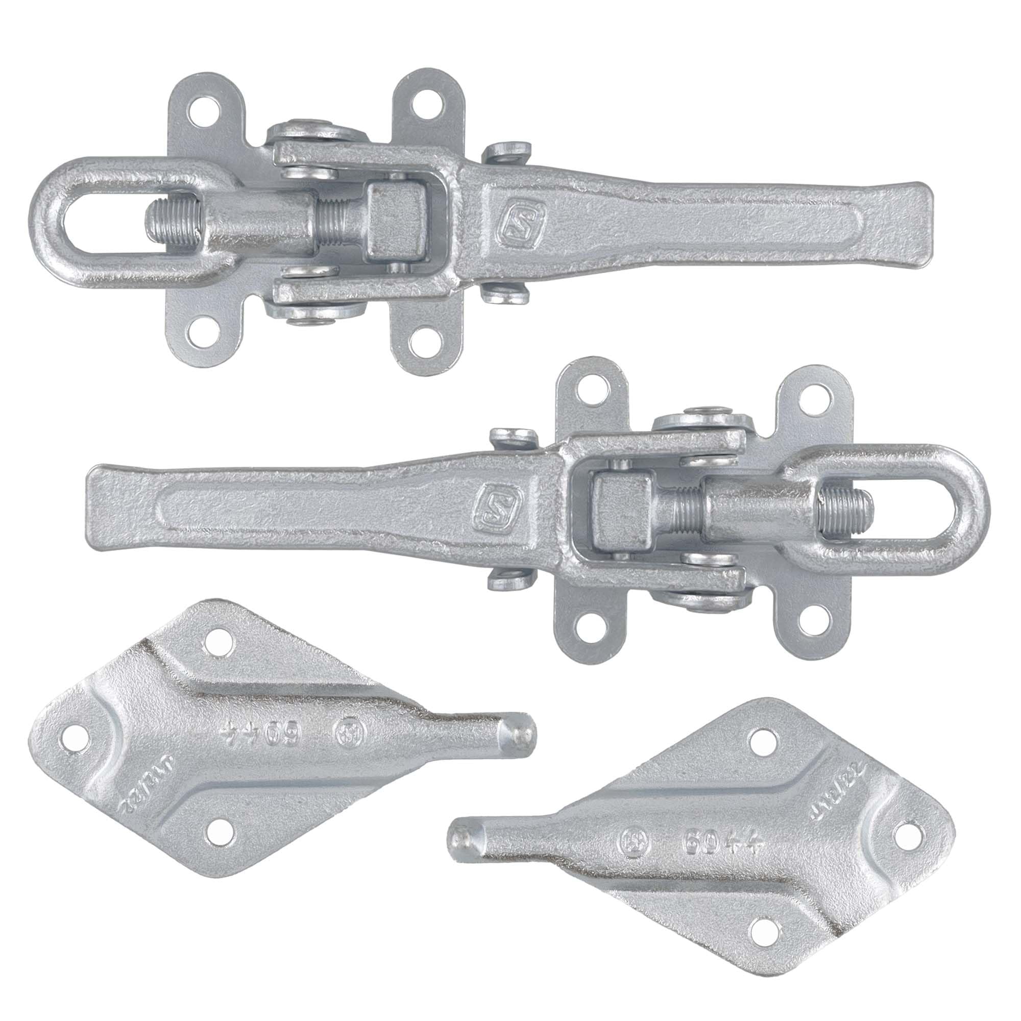 The Drive 2X Exzenterverschluss Set verstellbar 250–285 mm mit Gegenhalter | für Anhänger | Modell 6043/6044 | Stahl verzinkt | zum Anschrauben | Anhängerverschluss schwer belastbar