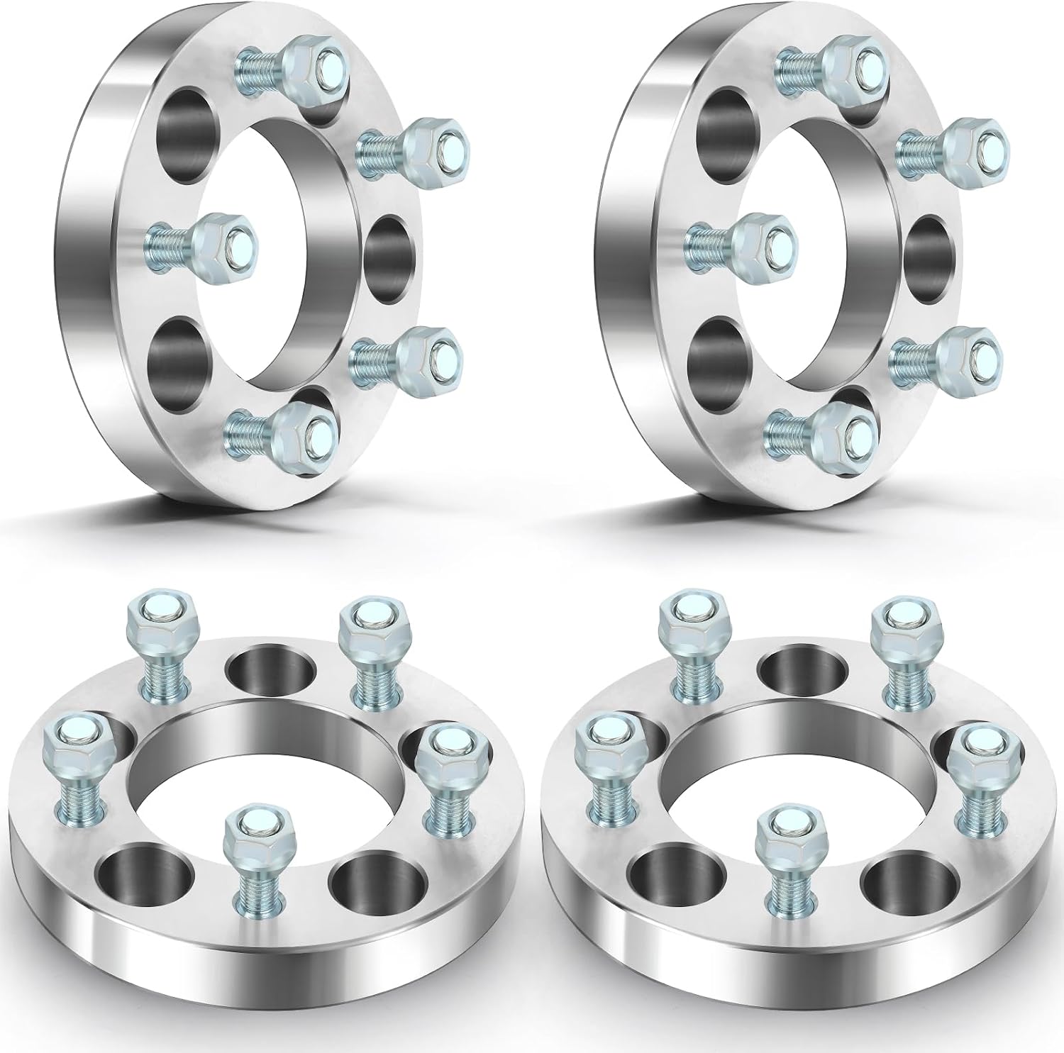 SCITOO 4Pcs 5x4.75 Wheel Spacers 1" Center Bore 87.1mm Studs 12x1.5 5 Lug Wheel Spacers Adapters Fit for Chevrolet Blazer for Chevrolet Camaro Corvette for GMC Jimmy for Cadillac XLR for Pontiac
