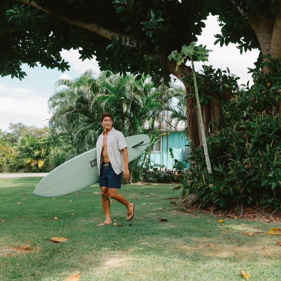 OLUKAI Hikianalia Men's Leather Sandal, Full-Grain Leather, Non-Marking Rubber Traction Pads & Compression Molded Footbed - Image 2