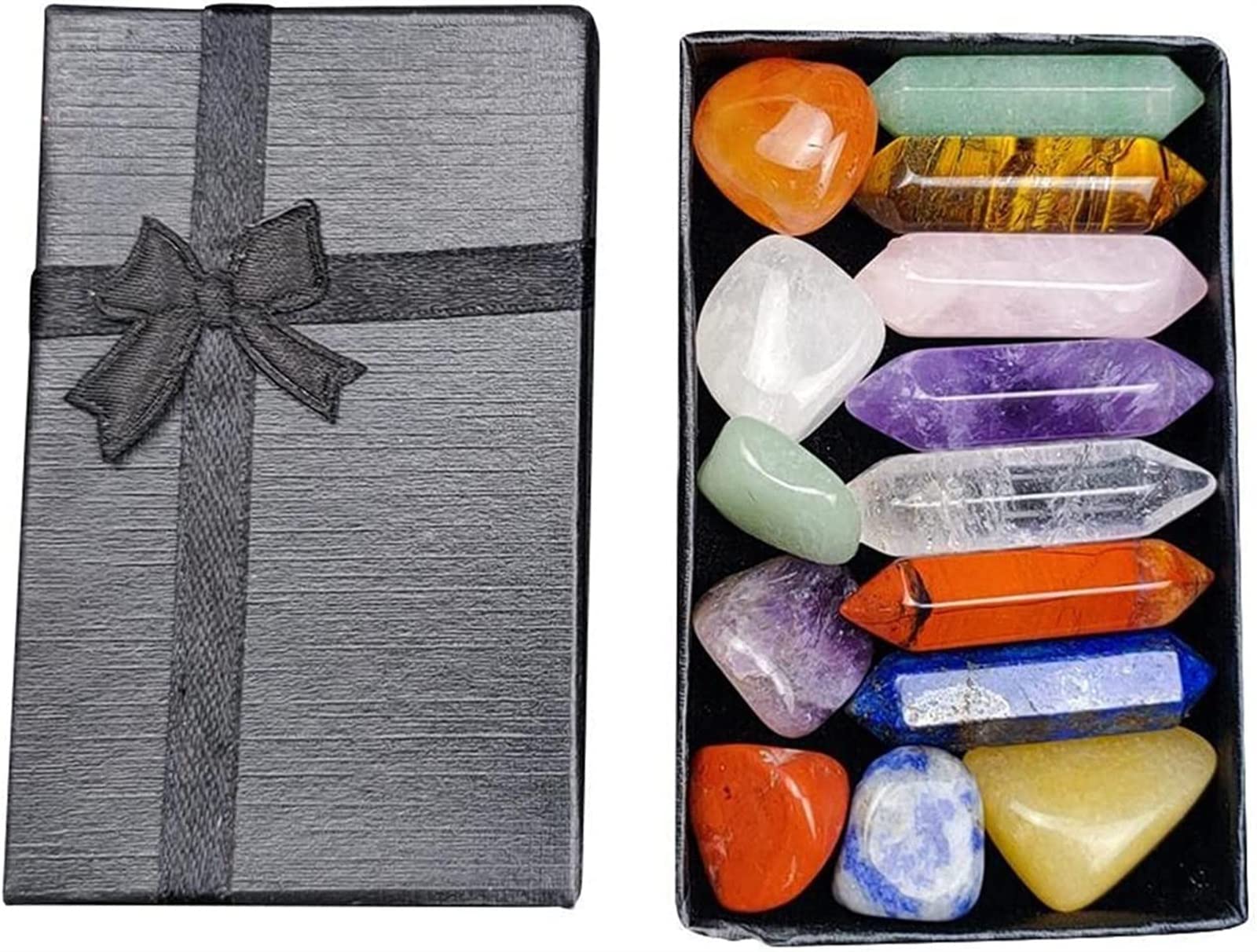 Coffret sept chakra en cristal naturel, le cadeau idéal pour la maison
