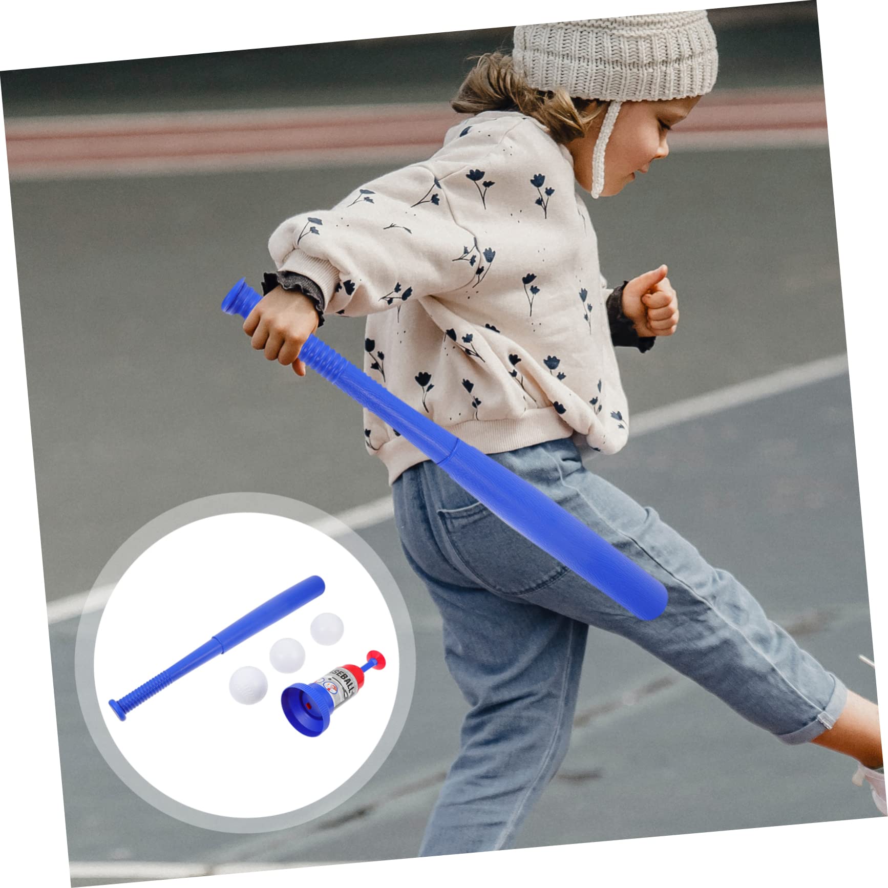 Abaodam Giocattolo per Allenamento di Baseball per Ragazzo Ragazza Lanciatore Automatico Leggero in Abs per Giochi Indoor e Outdoor Migliorare Coordinazione