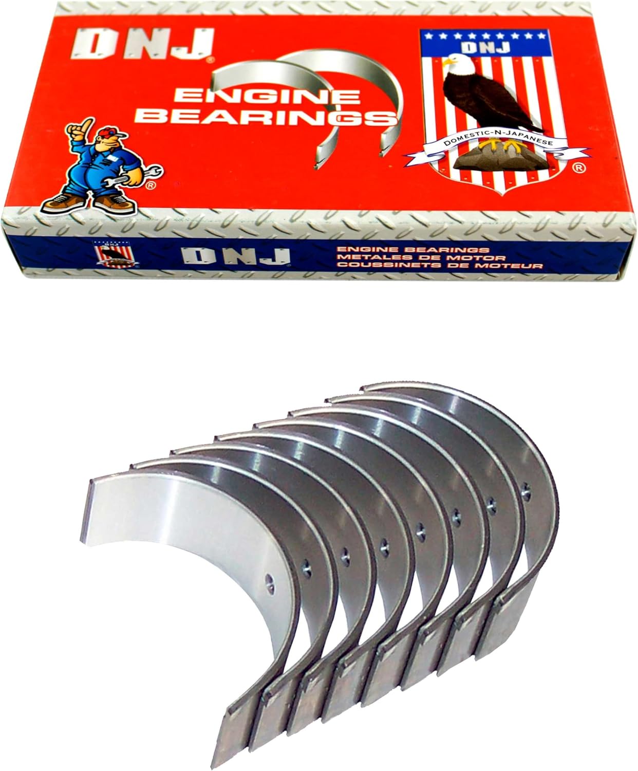 DNJ RB102.20 Oversize Rod Bearings Set for 1987-2002 Dodge, Eagle, Hyundai, Mitsubishi, Plymouth Colt, Excel, Mirage 1.5L L4 8V SOHC 1468cc