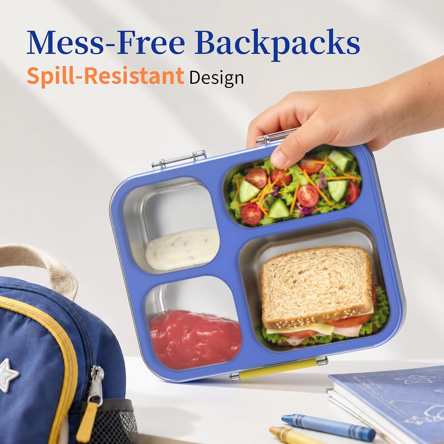 Stainless Steel Lunch Box Kids Leakproof