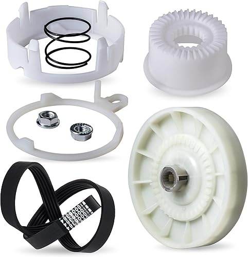 Vista 10 de W10721967 Kit de embrague de polea W10006384 correa de transmisión W10528947 cubo de cesta de BlueStars – Compatible con lavadoras Whirlpool Kenmore