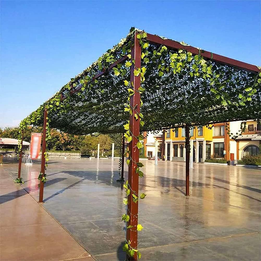 WHFTD Camo Netting Woodland Camouflage Net Army Blinds Nets for Decoration Camping Theme Party Military Hunting Shooting Sunscreen Nets,2×4m/6.5×13.1ft