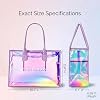 Bolso Tote de PVC para Mujer, Cartera Grande de Hombro para Playa y Piscina 7