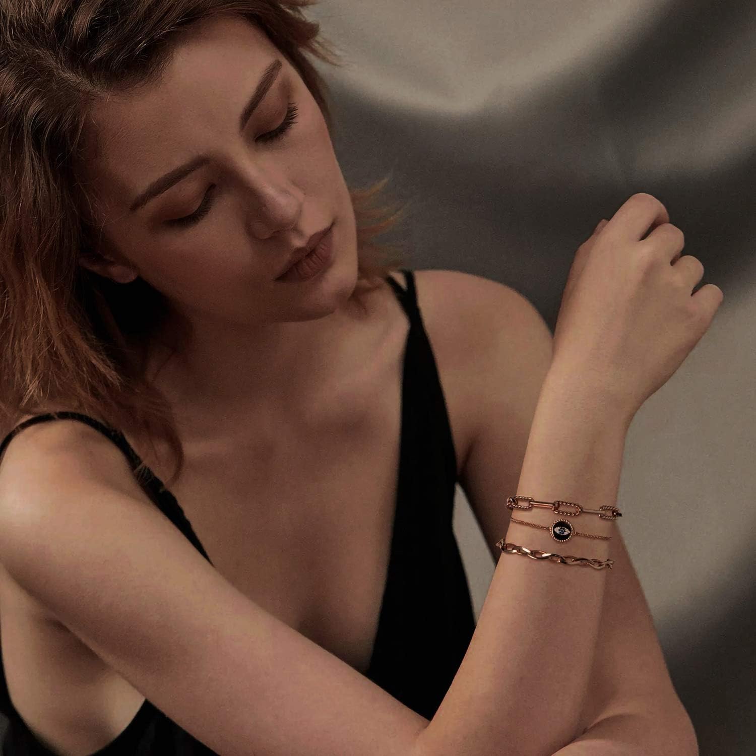 LOYATA Gold Bracelet Gold 14K Gold Filled Dainty Chain Simple Jewelry Gift for Women - Image 3