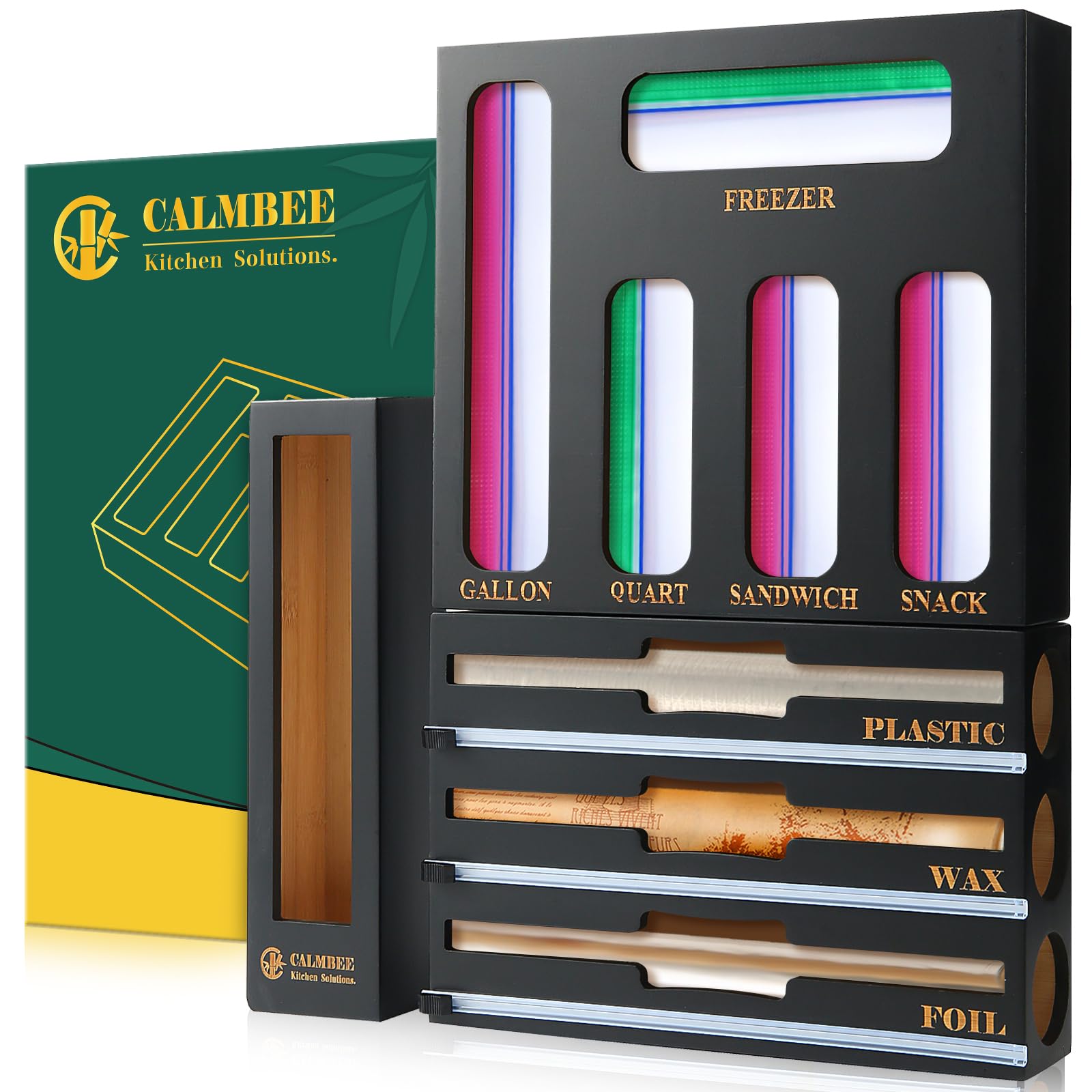 Amazon.com: Calmbee 9 in 1 Bamboo Storage Bag Organizer for