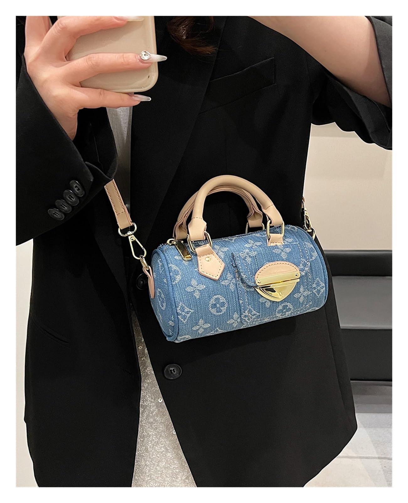 Bolso Vaquero Bolso vaquero for mujer, versátil, bandolera tipo mensajero