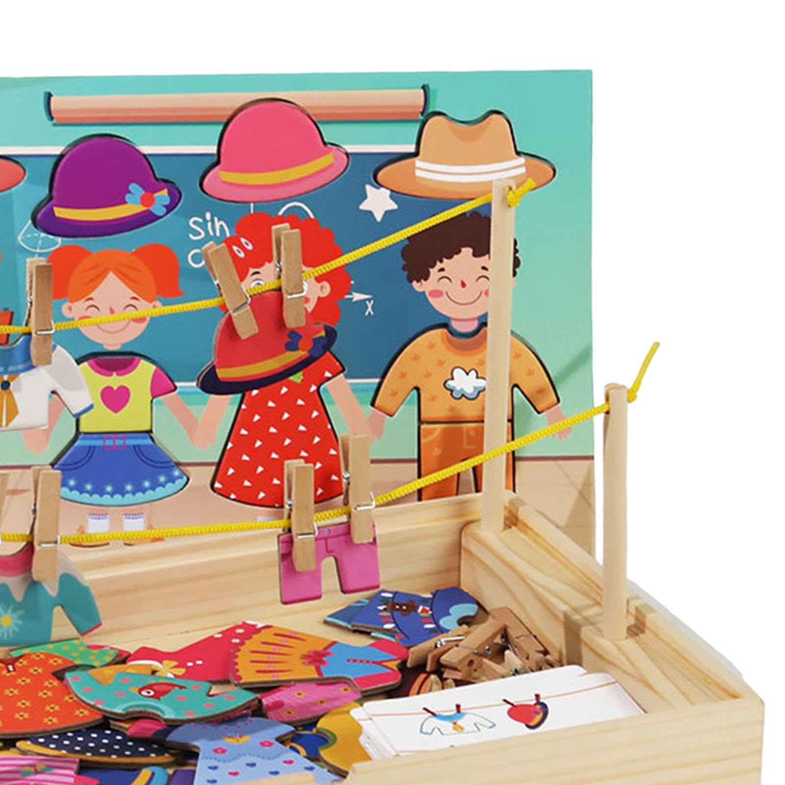 Puzzle Set Zum Verkleiden Und Spielen mit Regal Und Sortierfunktion für Kinder
