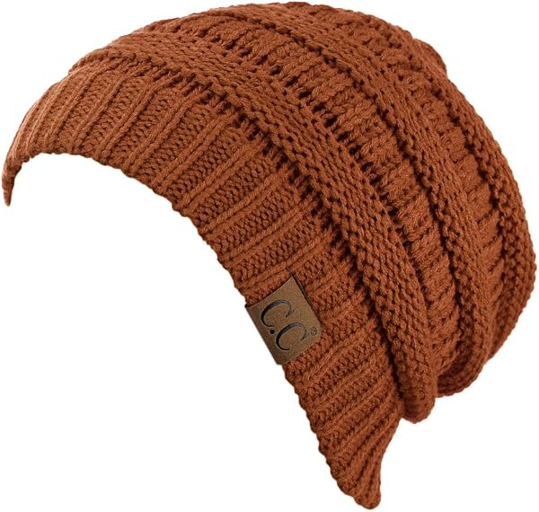 C.C Bonnet Slouch Unisexe tricoté, pour Un Look Fabuleux Lors de Vos activités Hivernales. - 2