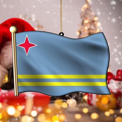 Vista 40 de Adorno acrílico de Navidad de Filipinas, decoración de árbol de Navidad, adorno de Navidad nacional para niños, bandera de Filipinas, banderas