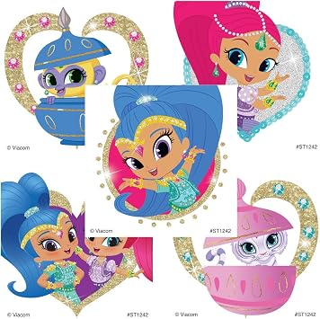 SmileMakers Shimmer & Shine Glitter Stickers - Prizes and Giveaways - 50 per Pack