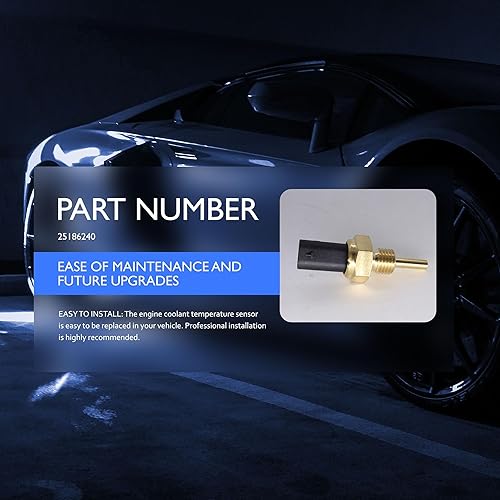Miniatura 6 de HiSport Sensor de temperatura del refrigerante del motor - Compatible con Cadillac Chevrolet GMC Reemplaza 25186240