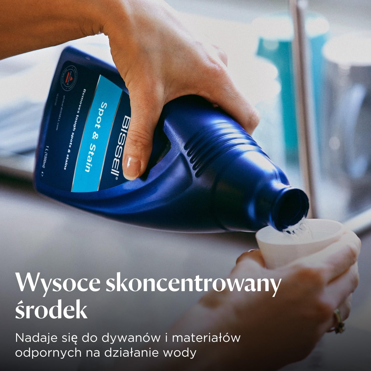 BISSELL Чистящее средство Spot & Stain, 1 литр, 1084N | Для SpotClean и других устройств для удаления пятен, для ковров и обивки