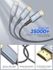 Cable extensor HDMI corto 8K de 6 pulgadas para Fire TV Stick | Extensor HDMI 2.1 macho a hembra de 0.5 pies, 8K@60Hz, 4K@120Hz, 48Gbps, HDR compatible con Roku/HDTV/monitor/laptop/PS5 7