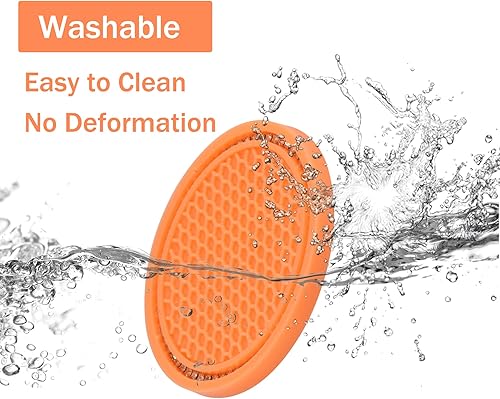 Miniatura 4 de JUSTTOP - Paquete de 2 portavasos para automóvil, diseño universal, antideslizante, con brillantes diamantes de imitación, soporte para tazas,