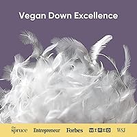 Vista 2 de Vesta PurpleZen Eco-Luxe Almohada de Plumón, Almohada de Soporte, Adaptable y Suave para Personas que Duermen Boca Arriba, Boca Abajo o de Lado