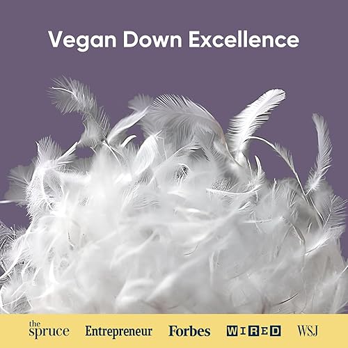 Miniatura 2 de Vesta PurpleZen Eco-Luxe - Almohada de plumón de apoyo, adaptable y de felpa para dormir de espalda, estómago o de lado, funda refrescante lavable,