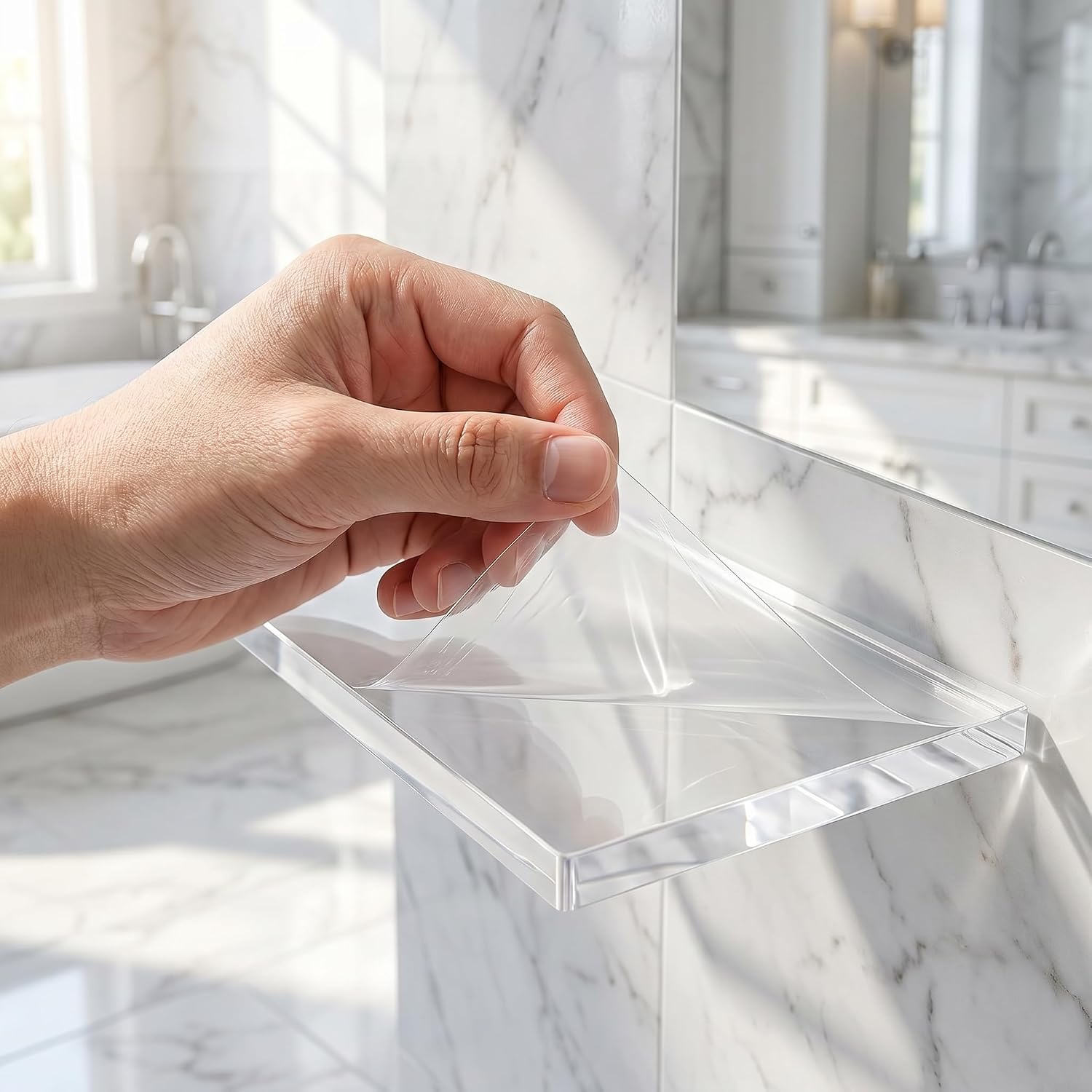 4 PCS 13.25'' Acrylic Medicine Cabinet Shelves Replacement,Clear Shelf image 2