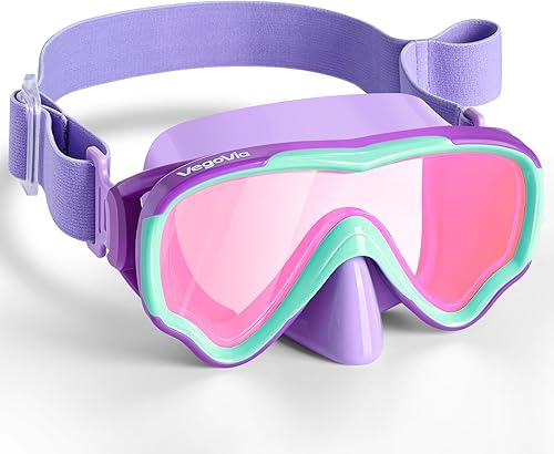 Miniatura 10 de Gafas de natación para niños con cubierta para la nariz, antiempañamiento de visión amplia, máscara de natación transparente para niños y jóvenes de