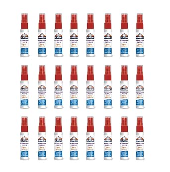 ElmerS ElmerS Multi-Purpose Mounting Spray Adhesive Foil,Paper,Wood Acid-Free,Dries Clear Bottle Wood,Cardboard,Paper Spray Bonding Adhesives, Clear, 1 oz 24-Pack